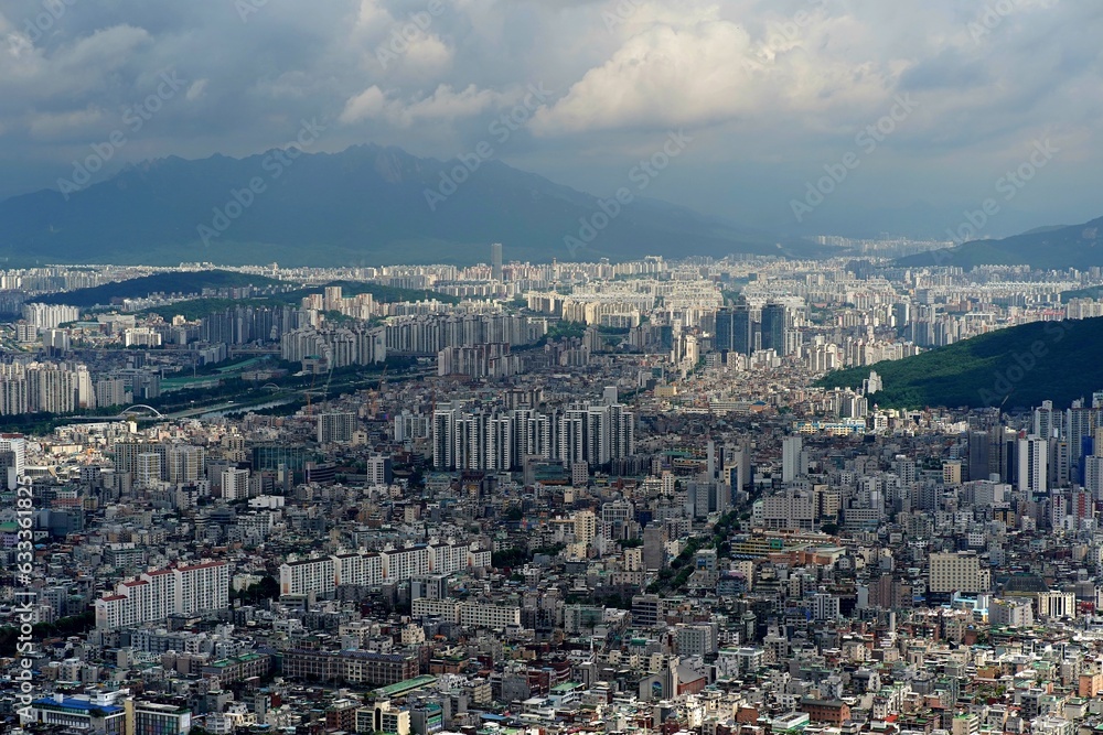 용마산 서울 건축물 view