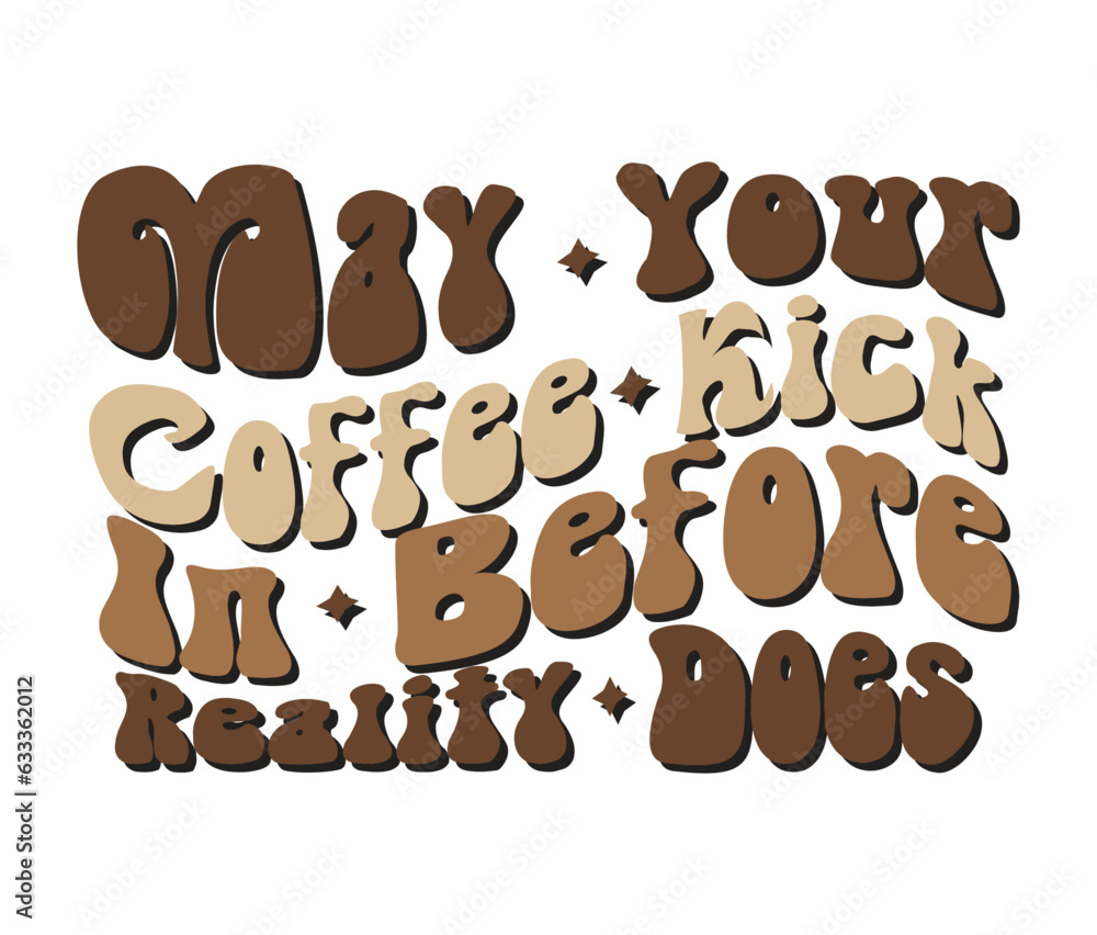 Retro Coffee Craft Design. T-shirt Design. Illustration Retro Coffee Craft Design. T-shirt Design. Illustration