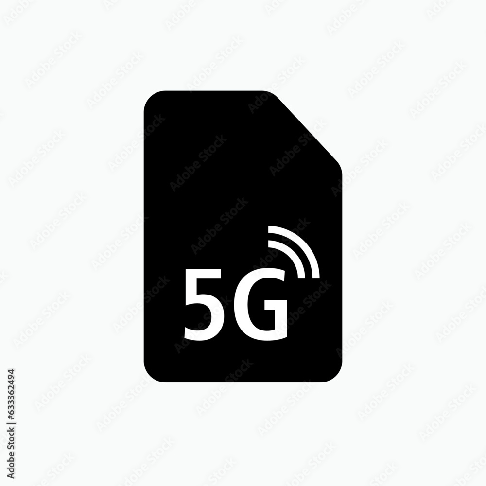 Sim Card Icon - Vector Sign and Symbol for Design, Presentation, Website or Apps Elements. Sim Card Icon - Vector Sign and Symbol for Design, Presentation, Website or Apps Elements.