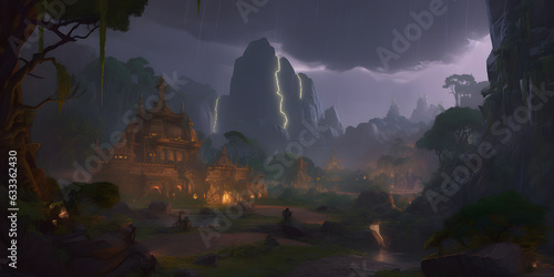 World of Warcraft MMORPG fantasy exploration Hyper-realis generative AI © NAWKO