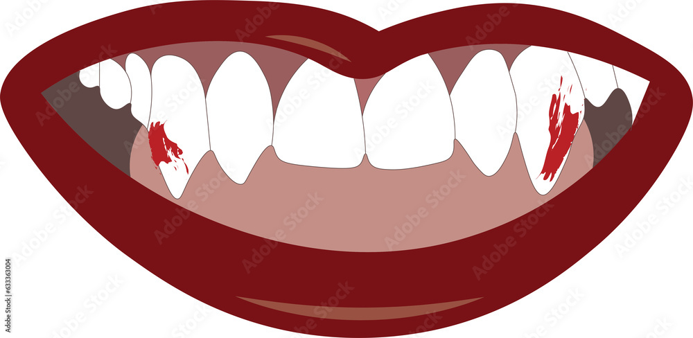 Digital png illustration of vampire mouth on transparent background Digital png illustration of vampire mouth on transparent background