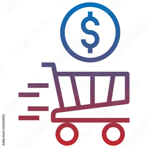 PAY OFF line icon,linear,outline,graphic,illustration