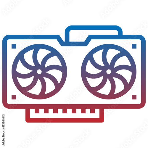 VIDEO CARD line icon,linear,outline,graphic,illustration
