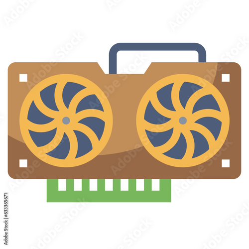 VIDEO CARD line icon,linear,outline,graphic,illustration