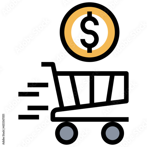 PAY OFF line icon,linear,outline,graphic,illustration