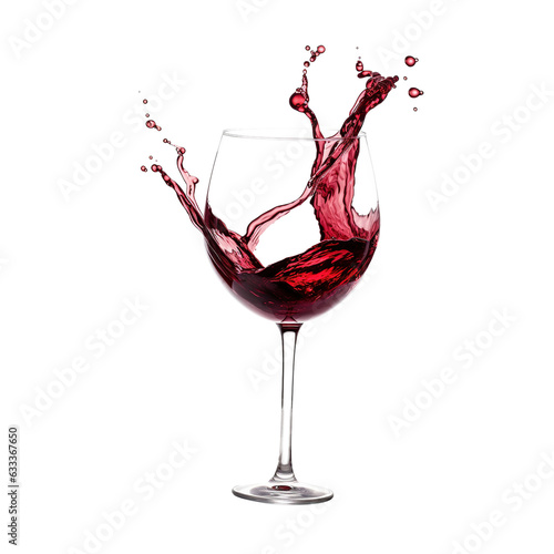 red wine glass isolated