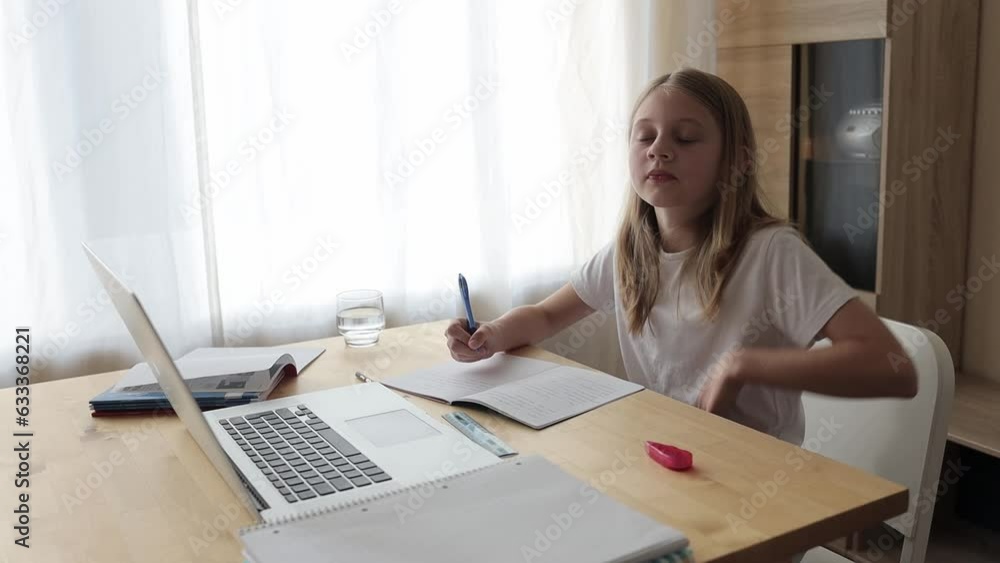 children doing homework at home, remote study at school, additional online classes, self-employment, learning, school children doing homework at home, remote study at school, additional online classes, self-employment, learning, school