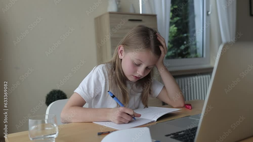 children doing homework at home, remote study at school, additional online classes, self-employment, learning, school children doing homework at home, remote study at school, additional online classes, self-employment, learning, school