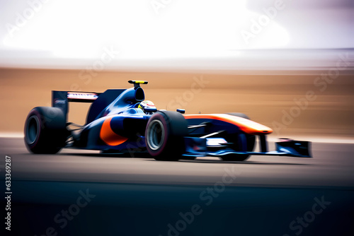 Formula 1 racing in high speed with motion blur © Alcuin
