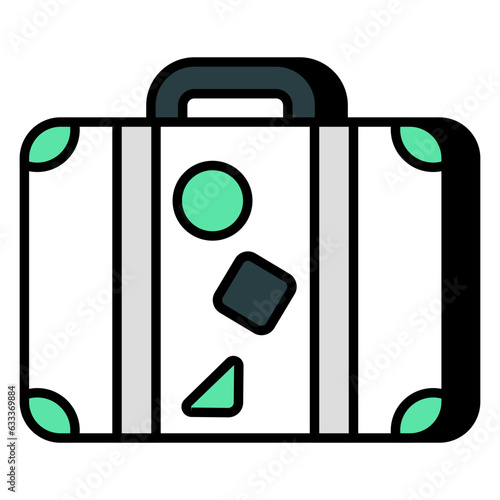 Modern design icon of briefcase 