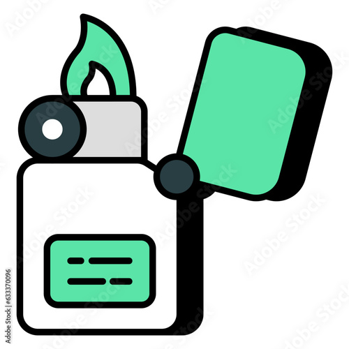 Trendy design icon of lighter 