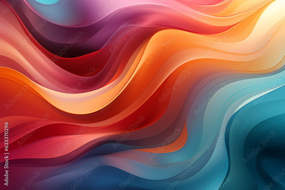 Obraz premium Creative abstract digital wallpaper background vector illustration or texture. Ai generated