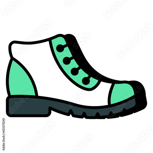 Trendy design icon of ankle shoe