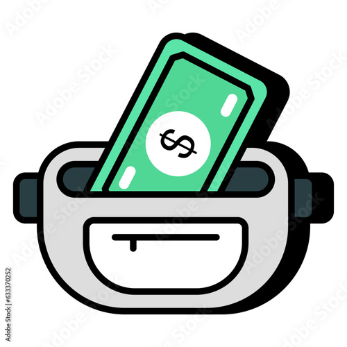 An icon design of women bag 