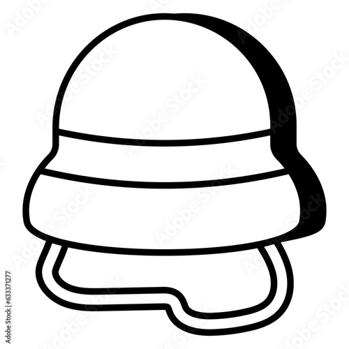 A unique design icon of hat 