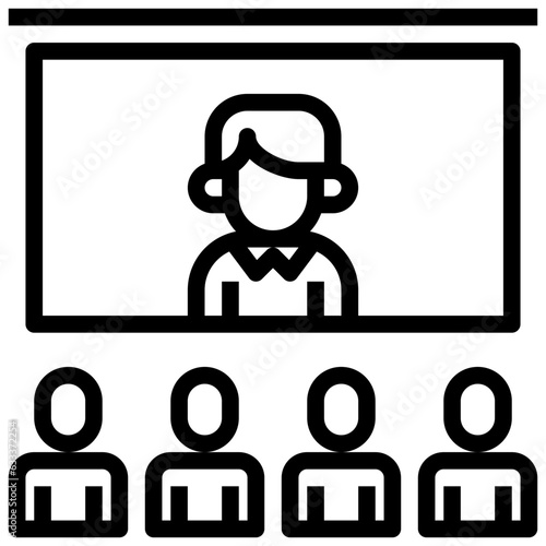 videocall line icon,linear,outline,graphic,illustration