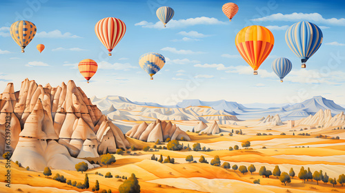 Hot Air Balloons and Cappadocia's Unique Terrain