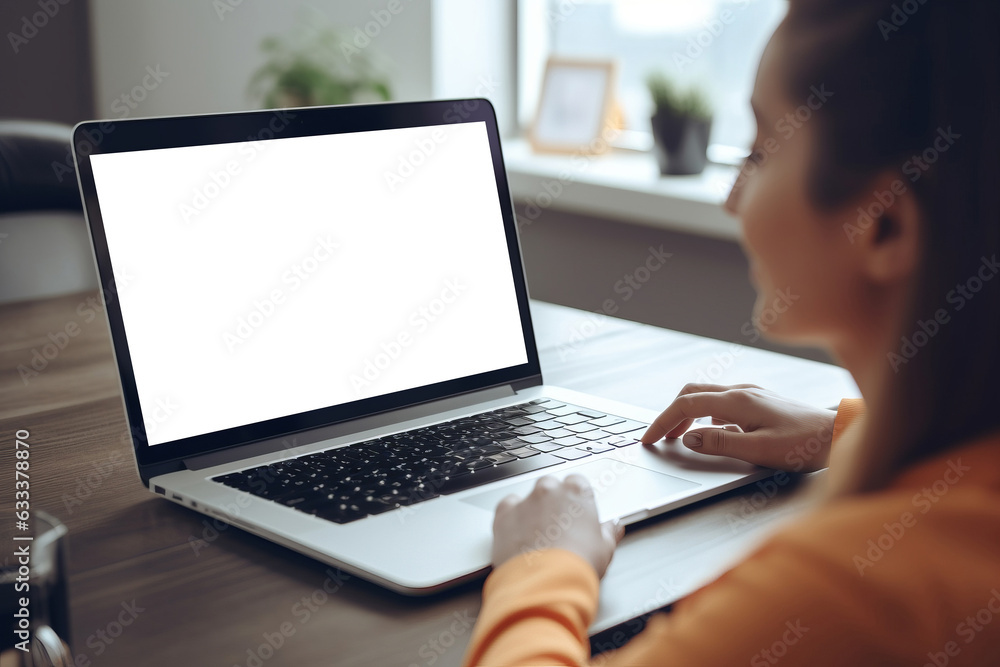 Woman having discussion or web conference chat. Work or study from home, freelance, online video conferencing, e-learning, web chat meeting, distance education. Woman having discussion or web conference chat. Work or study from home, freelance, online video conferencing, e-learning, web chat meeting, distance education.