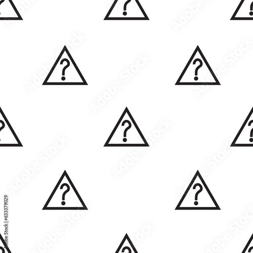 Digital png illustration of triangles with question marks on transparent background