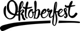 Digital png illustration of oktoberfest text on transparent background