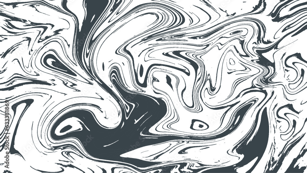 Vector marble abstract seamless pattern in the ebru style. Black and white texture, wood pattern background. Vector marble abstract seamless pattern in the ebru style. Black and white texture, wood pattern background.