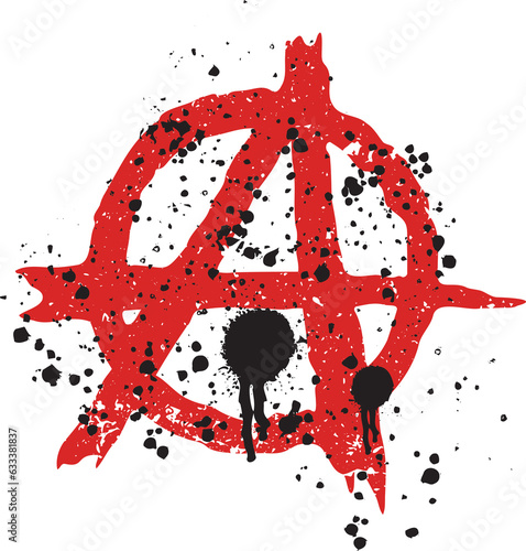 Digital png illustration of symbol of anarchy on transparent background photo