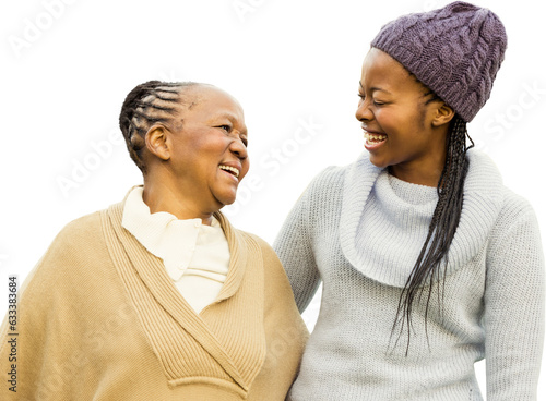Digital png photo of african american women on transparent background