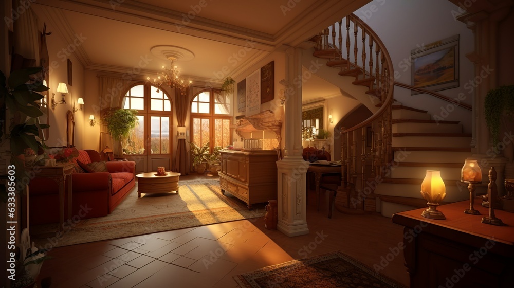 New money style house interior design New money style house interior design