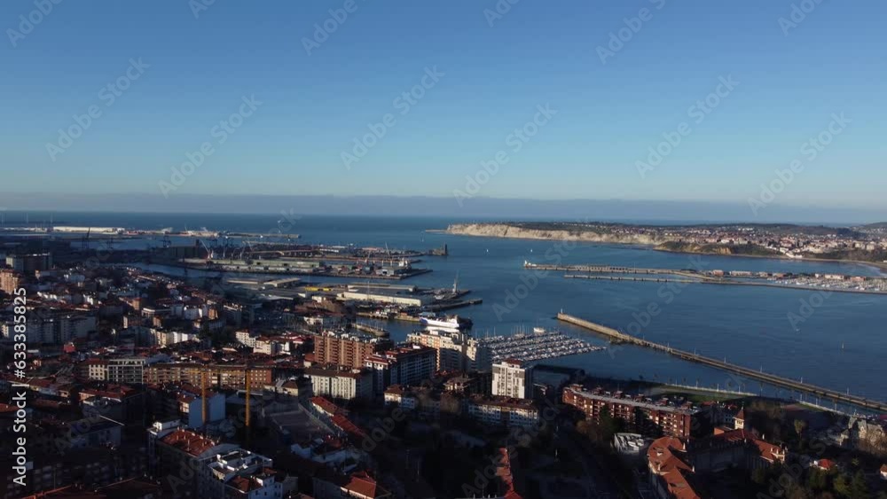 Puerto de bilbao, pais vasco, nature drone Puerto de bilbao, pais vasco, nature drone