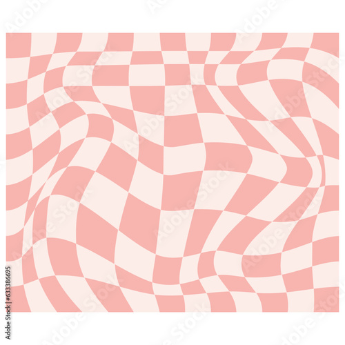 Retro Distorted Checkered