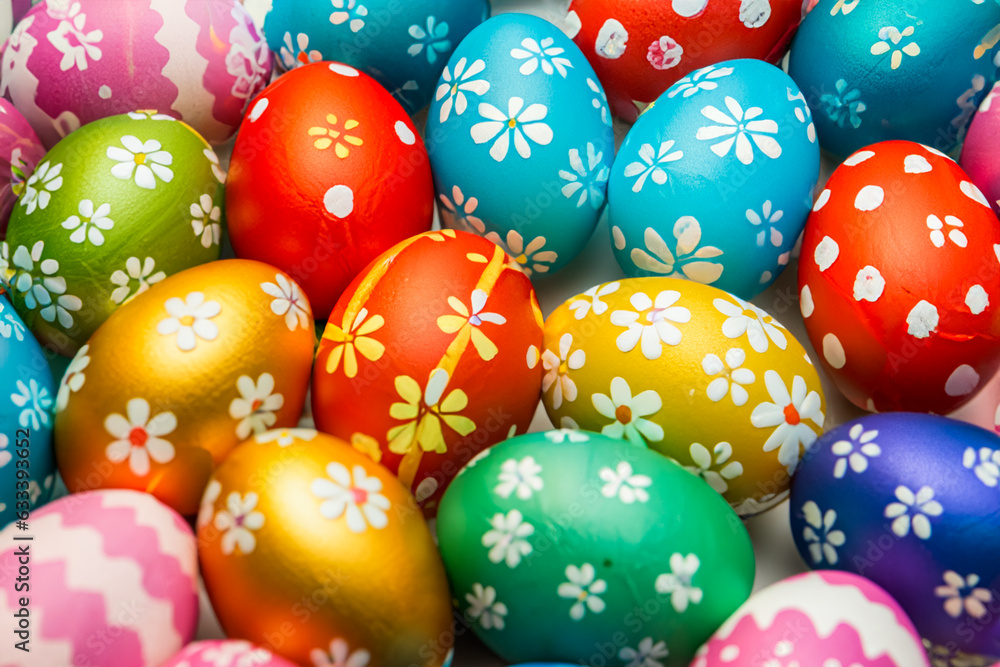 multicolored painted easter eggs background multicolored painted easter eggs background