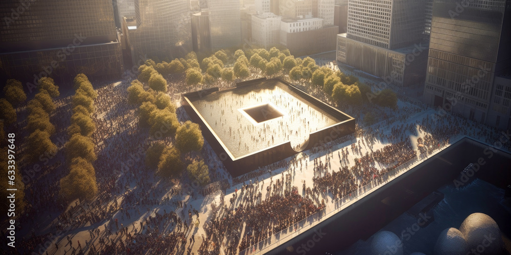 Remembering September 11 attack on New York City - Generative AI Stock ...