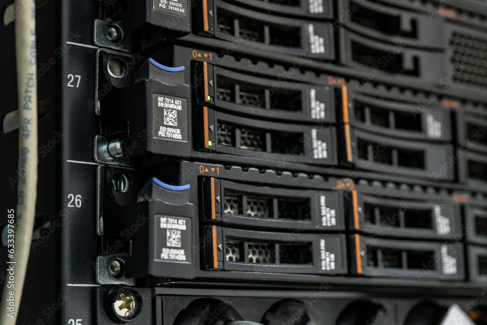 Obraz premium network hub and cables