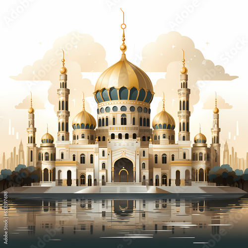 Mosque Banner Illustration