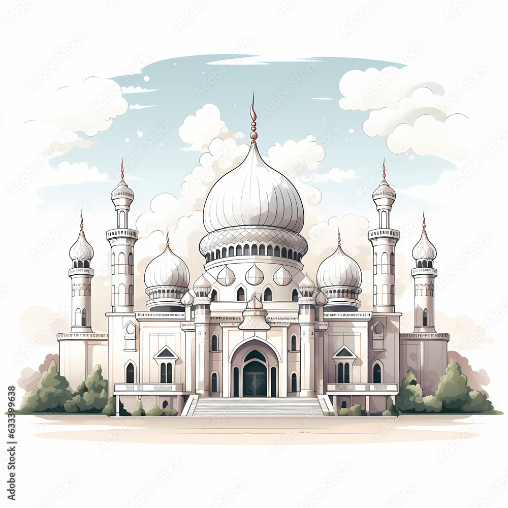 Mosque Illustration Banner
