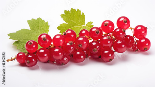 Red currant isolated on a white background.