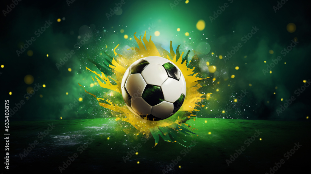 Brasil, Brasilian fotballl national football flag  soccer team, soccer, ball, football, sport, game, goal, object, play, black, illustration, equipment, sports, vector, soccer ball, fire, sphere