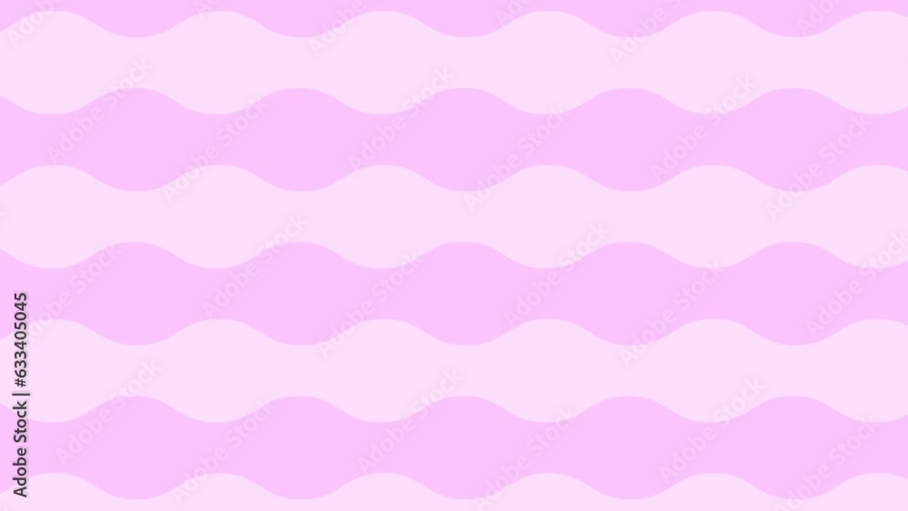 Animated pink waves background. Looped video. Decorative waves gradually moves. Flat pattern. Vector illustration. Animated pink waves background. Looped video. Decorative waves gradually moves. Flat pattern. Vector illustration.