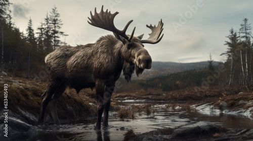 Malnourished polar moose  melting glaciers  climate change  global warming effect