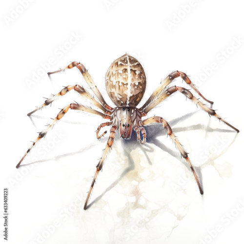 Watercolor Spiders Clipart Pack, Clipart for commercial use, Transparent PNGs, made with AI generative technology