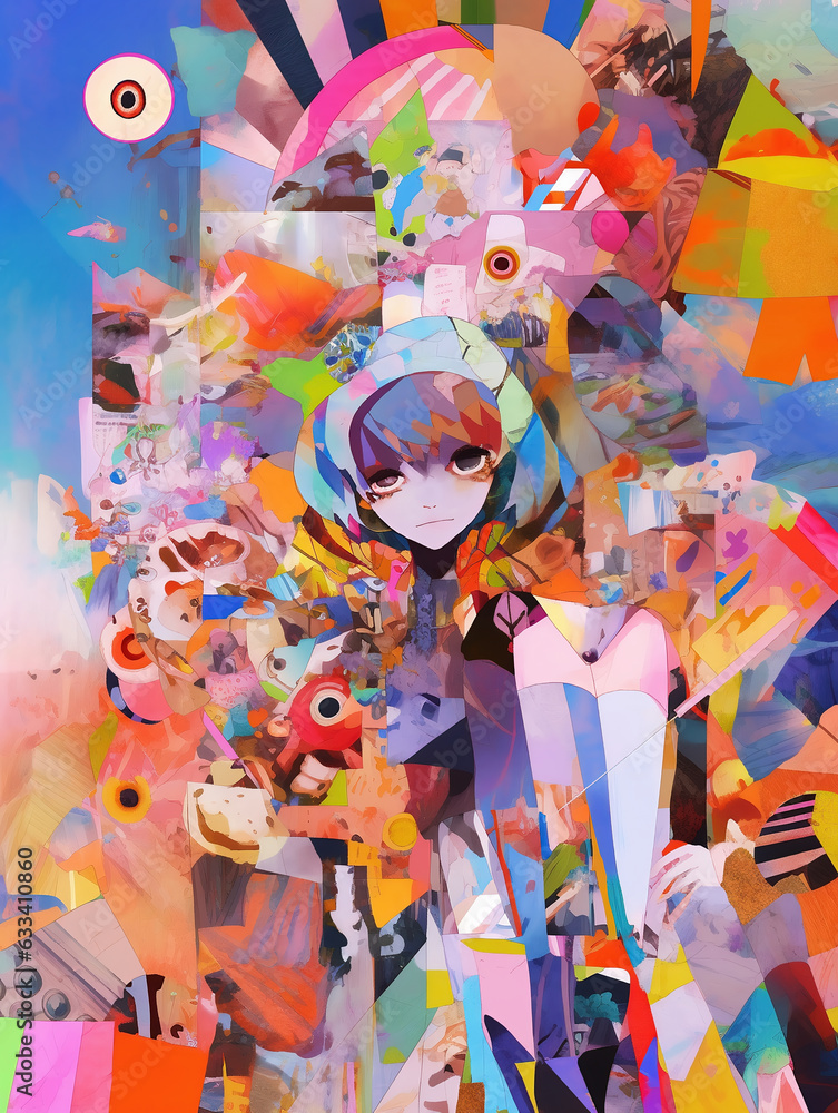 Obraz premium カラフルなコラージュ