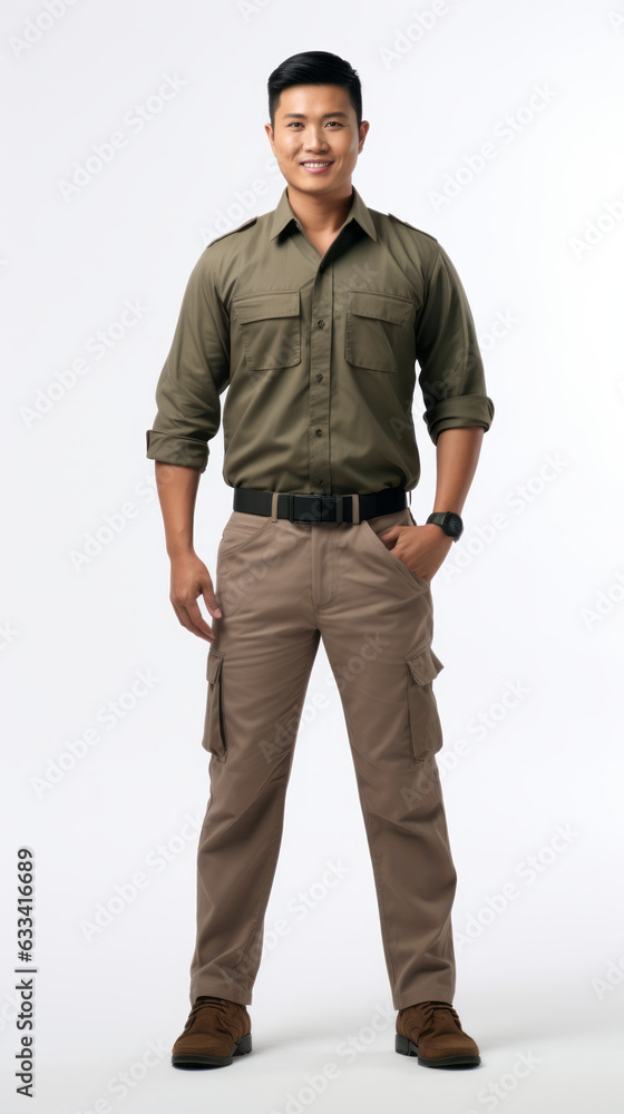 Full shot of professional looking 32 year old male. Work, job, outfit. Isolated on white background. Full shot of professional looking 32 year old male. Work, job, outfit. Isolated on white background.