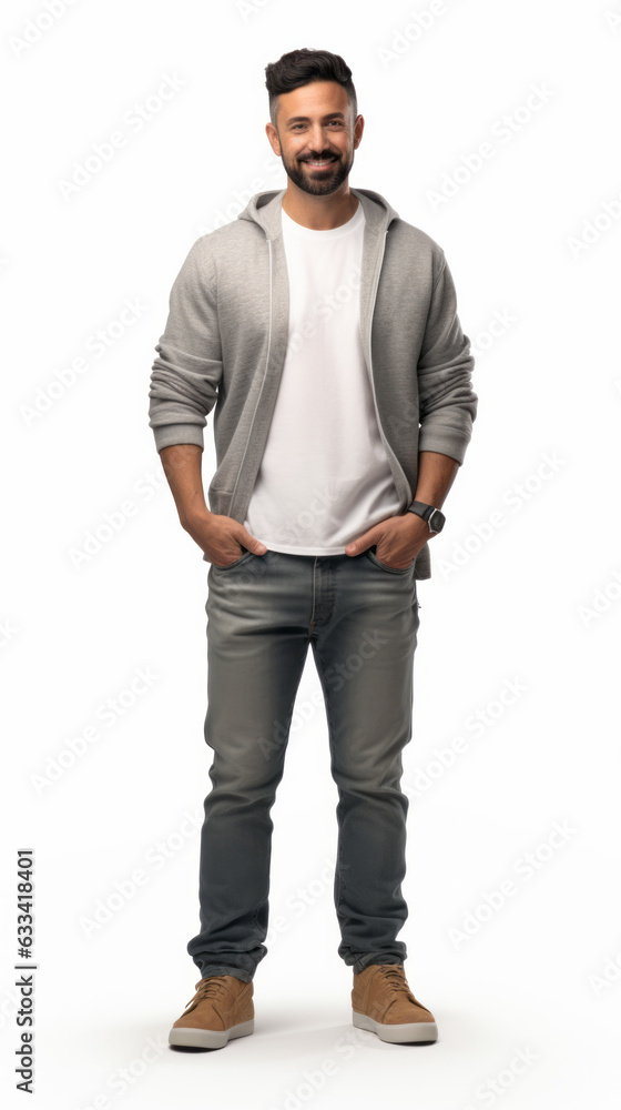 Full shot of professional looking 32 year old male. Work, job, outfit. Isolated on white background. Full shot of professional looking 32 year old male. Work, job, outfit. Isolated on white background.