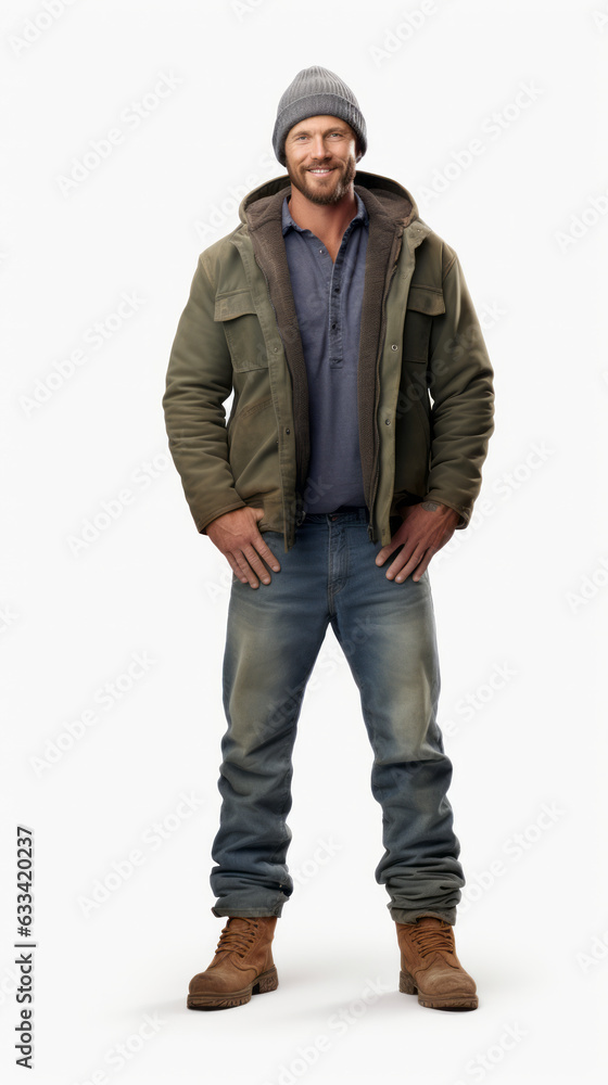 Full shot of professional looking 32 year old male. Work, job, outfit. Isolated on white background. Full shot of professional looking 32 year old male. Work, job, outfit. Isolated on white background.