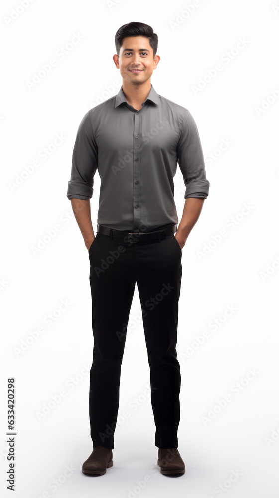 Full shot of professional looking 32 year old male. Work, job, outfit. Isolated on white background. Full shot of professional looking 32 year old male. Work, job, outfit. Isolated on white background.