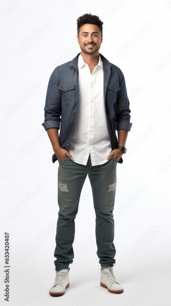 Full shot of professional looking 32 year old male. Work, job, outfit. Isolated on white background. Full shot of professional looking 32 year old male. Work, job, outfit. Isolated on white background.