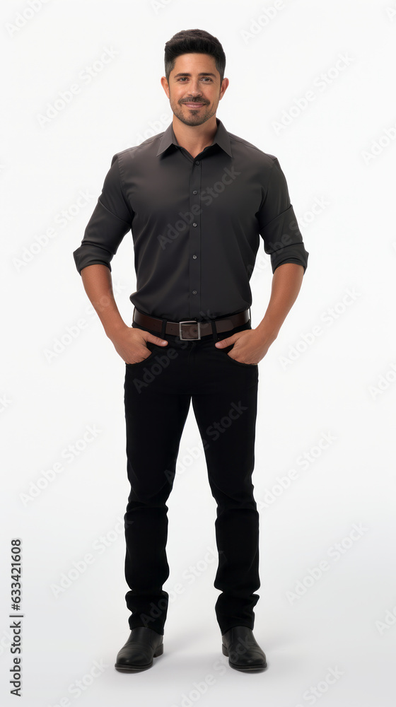 Full shot of professional looking 32 year old male. Work, job, outfit. Isolated on white background. Full shot of professional looking 32 year old male. Work, job, outfit. Isolated on white background.
