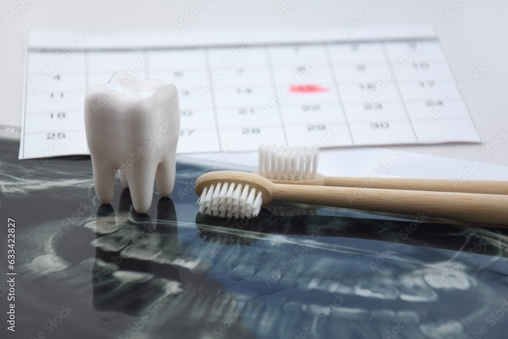 Panoramic snapshot of the jaw the patient's tooth. Panoramic snapshot of the jaw the patient's tooth.
