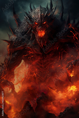 Giant Fiery Infernal Beast