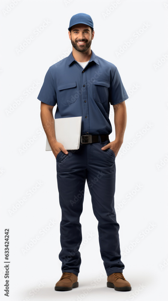 Full shot of professional looking 32 year old male. Work, job, outfit. Isolated on white background. Full shot of professional looking 32 year old male. Work, job, outfit. Isolated on white background.